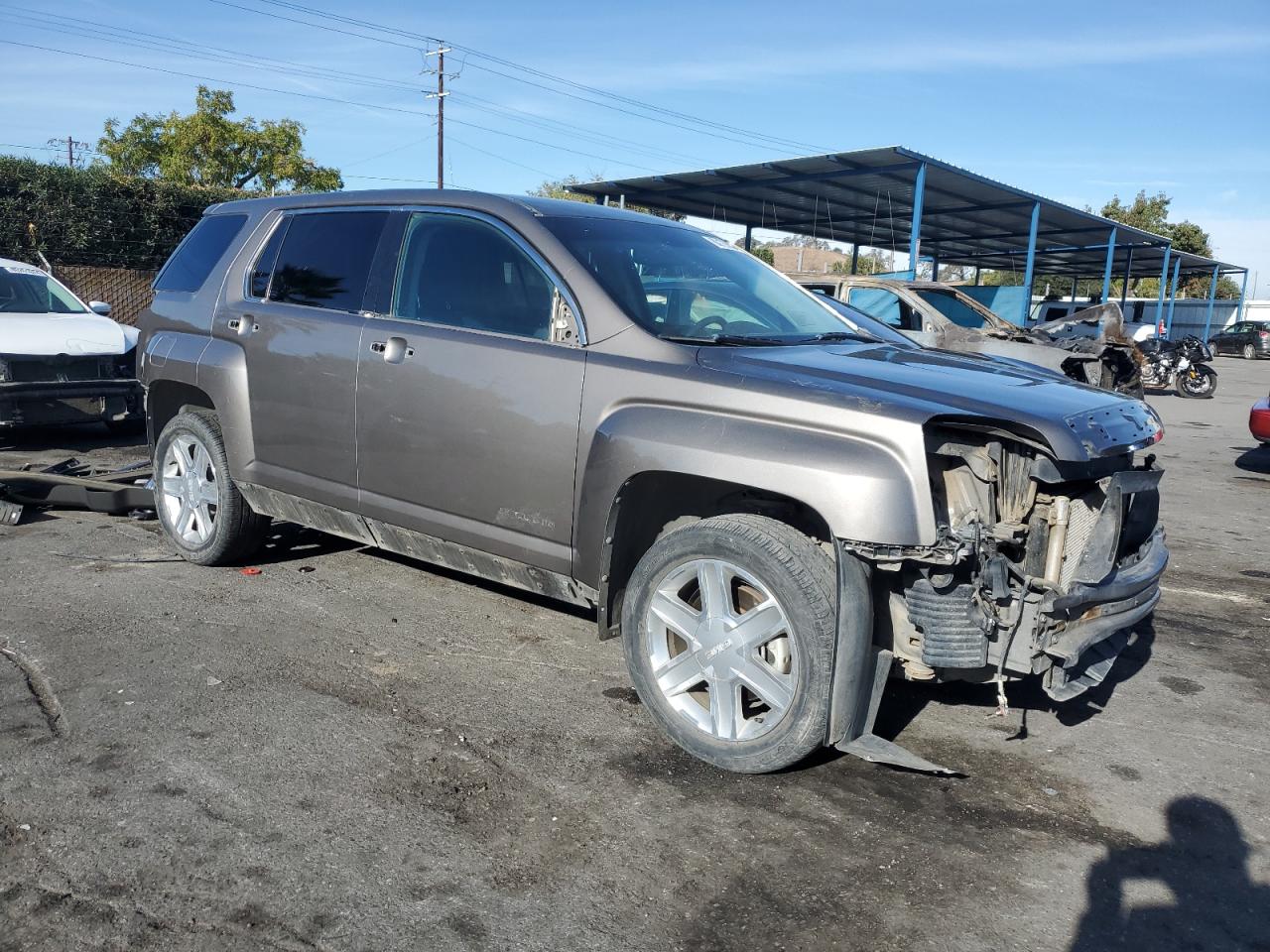 2010 GMC Terrain VIN 2CTALDEW8A6407528 Copart auction photo, front end / rear end damage thumbnail 4