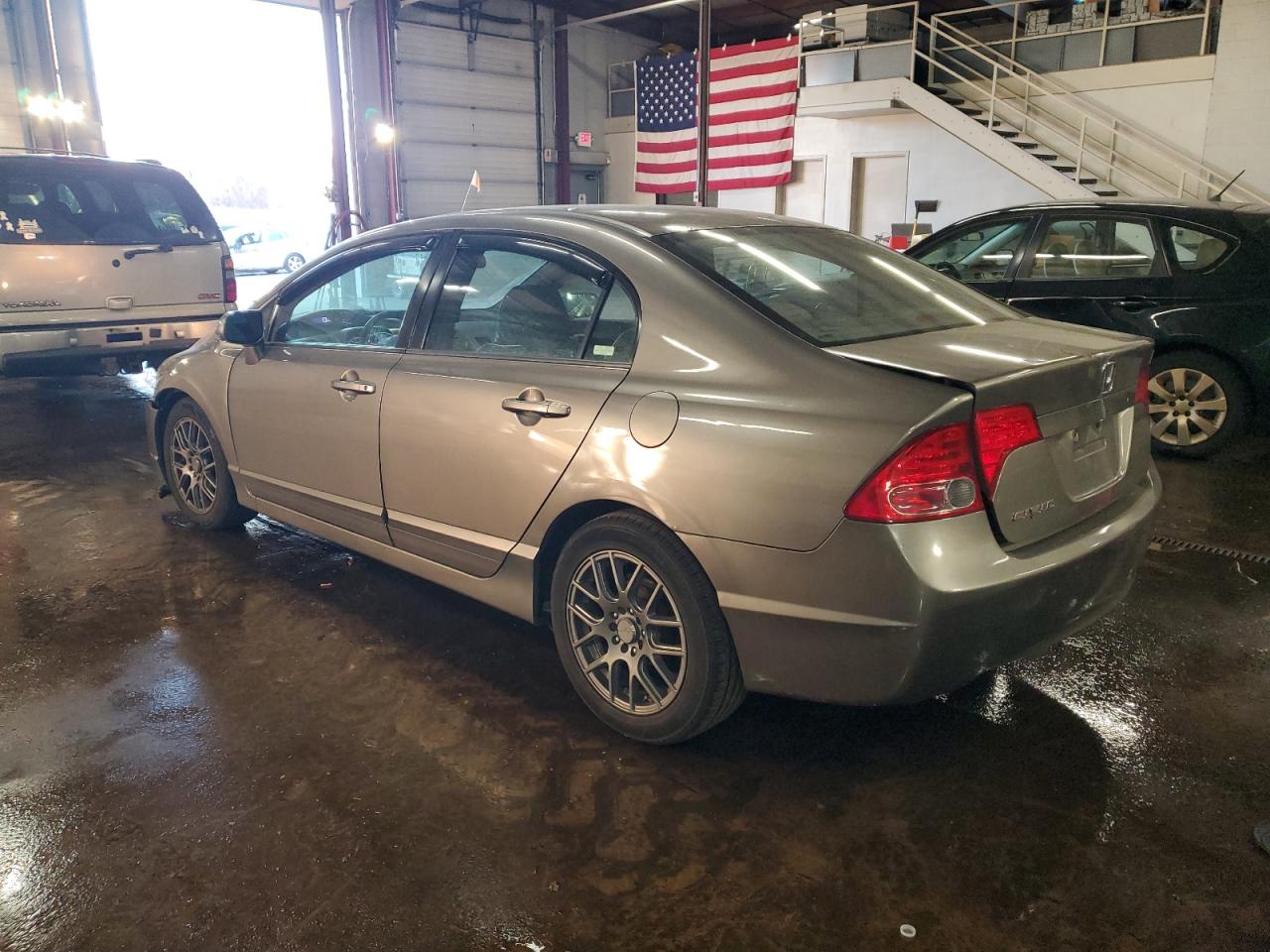 2008 Honda Civic VIN 2HGFA16538H301466 Copart auction photo, front end / rear end damage thumbnail 2