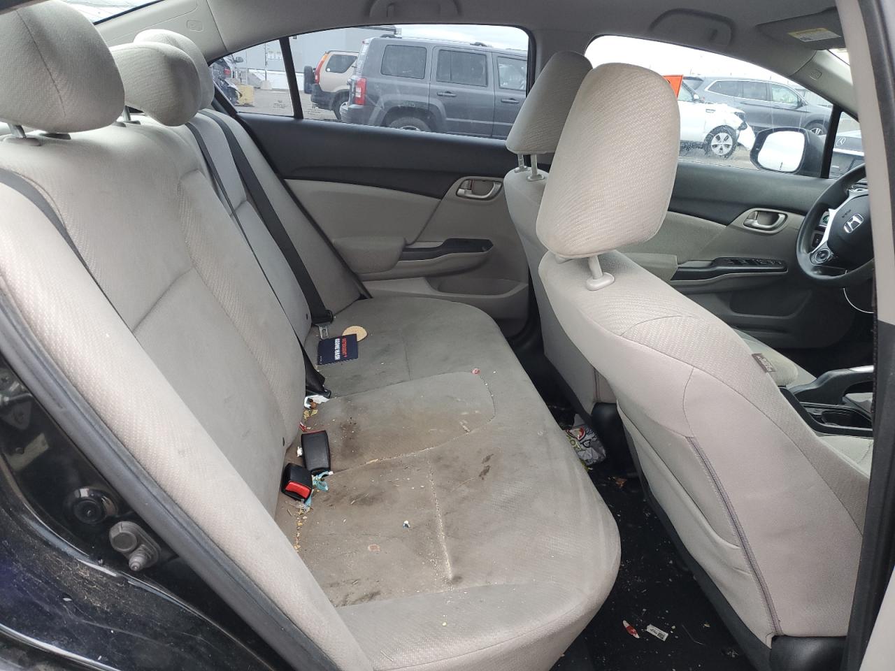 2013 Honda Civic VIN 2HGFB2F50DH301616 Copart auction photo, all over damage thumbnail 10