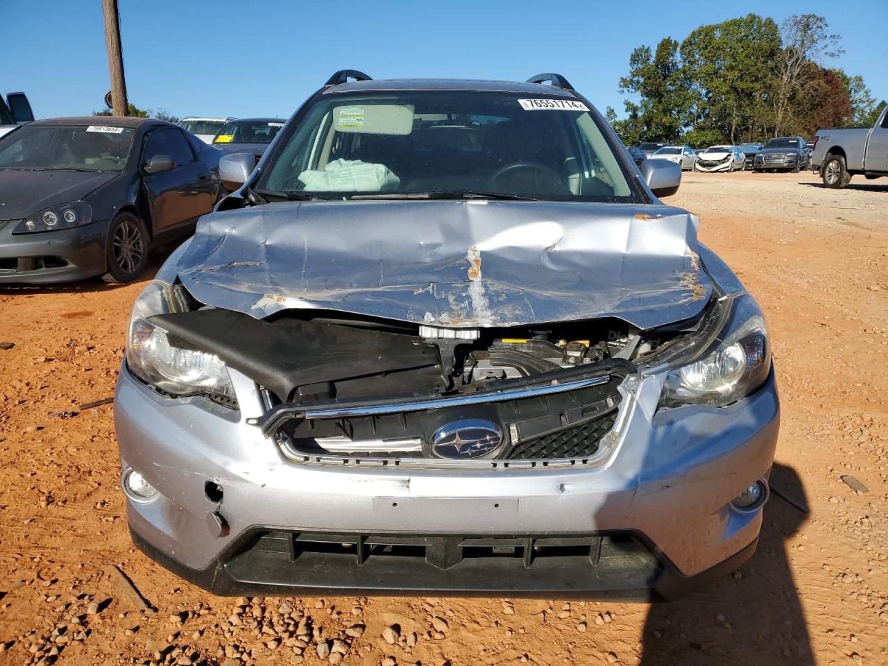 2014 Subaru XV VIN JF2GPAVCXE8265280 Copart auction photo, front end damage thumbnail 5