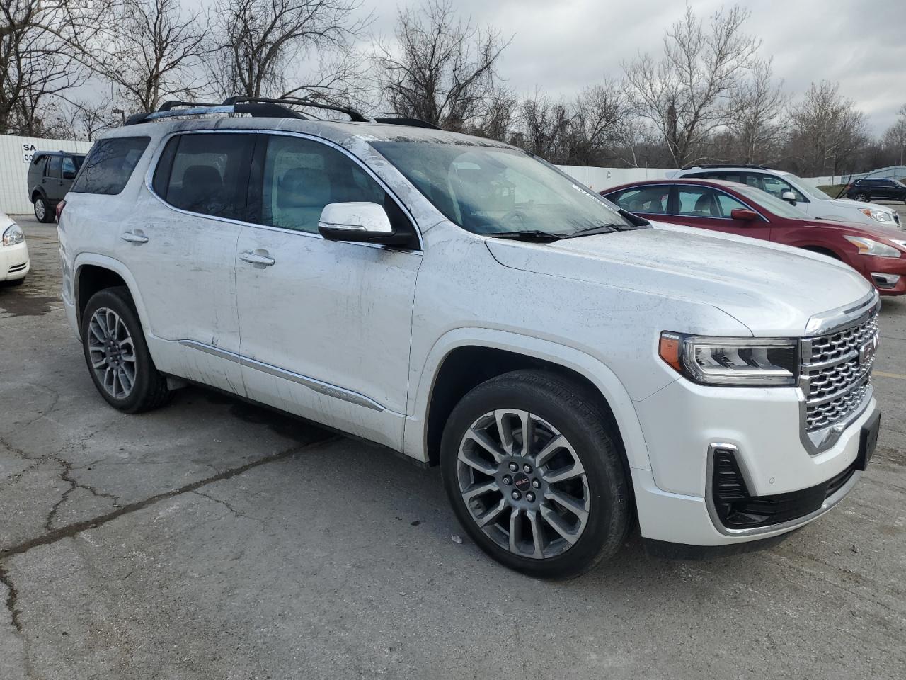 2021 GMC Acadia VIN 1GKKNXLS1MZ215361 Copart auction photo, burn / rear end damage thumbnail 4