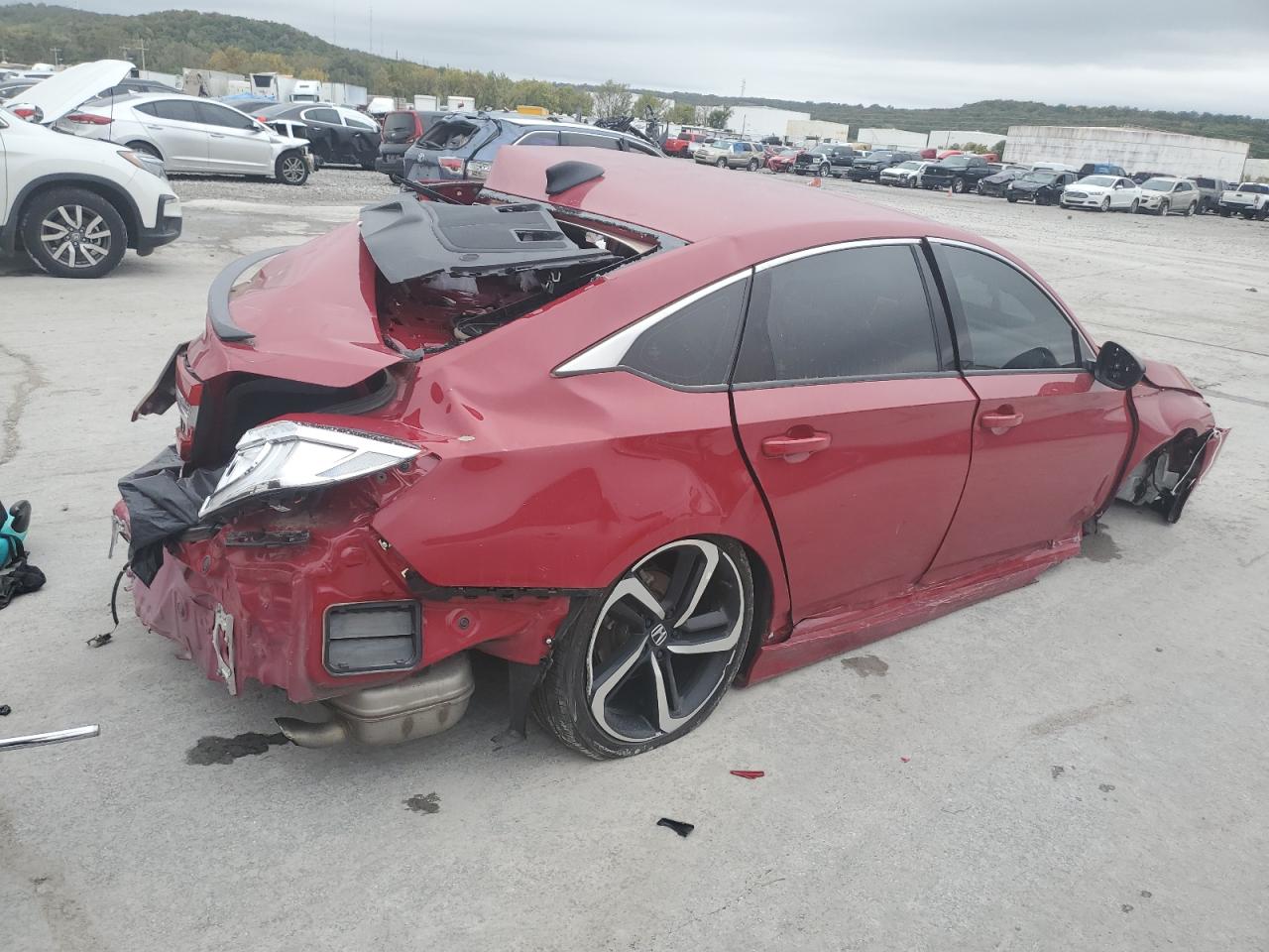 2021 Honda Accord VIN 1HGCV1F38MA098928 Copart auction photo, all over / undercarriage damage thumbnail 3