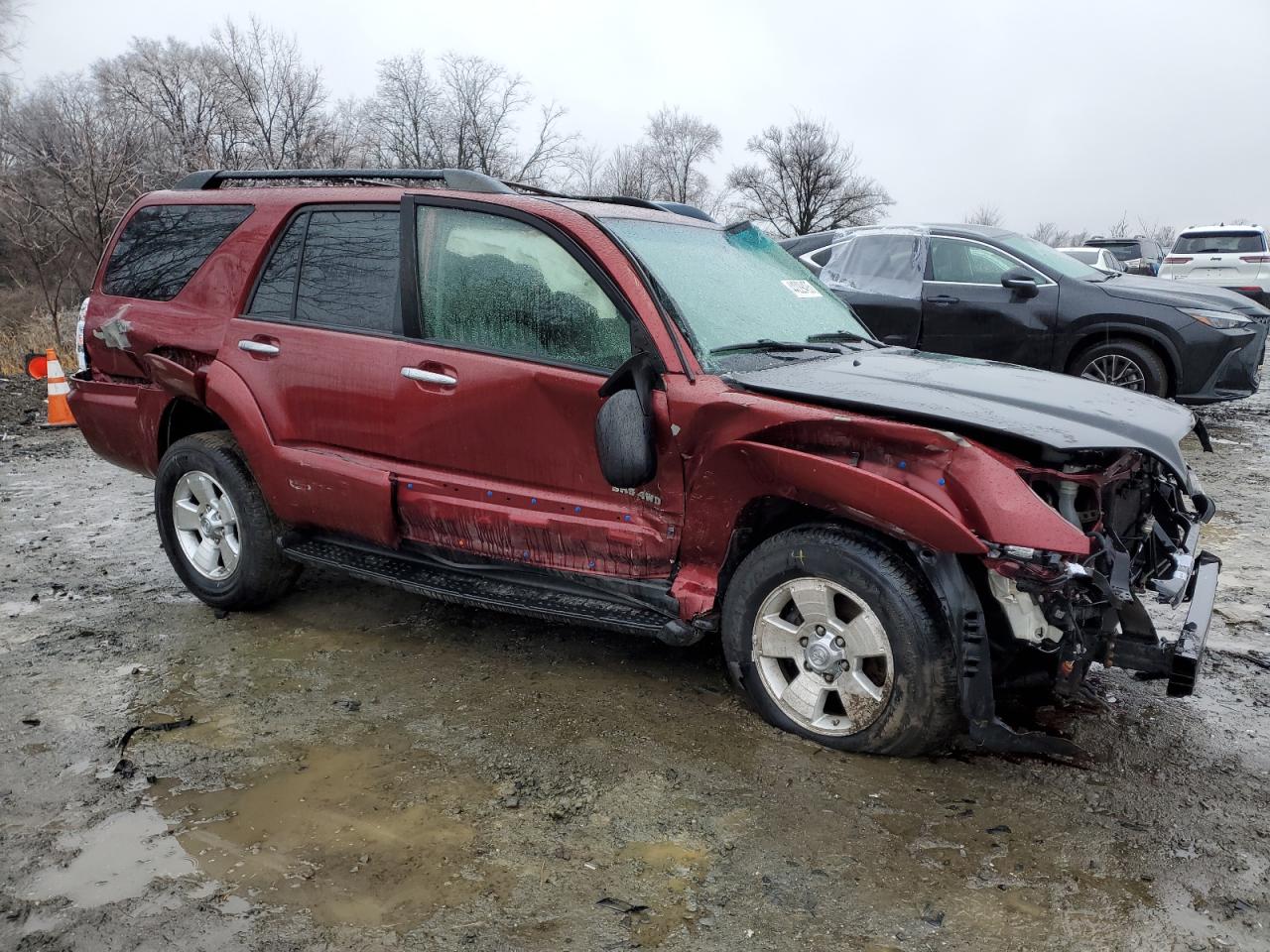 2008 Toyota 4Runner VIN JTEBU14R48K014054 Copart auction photo, all over / undercarriage damage thumbnail 4