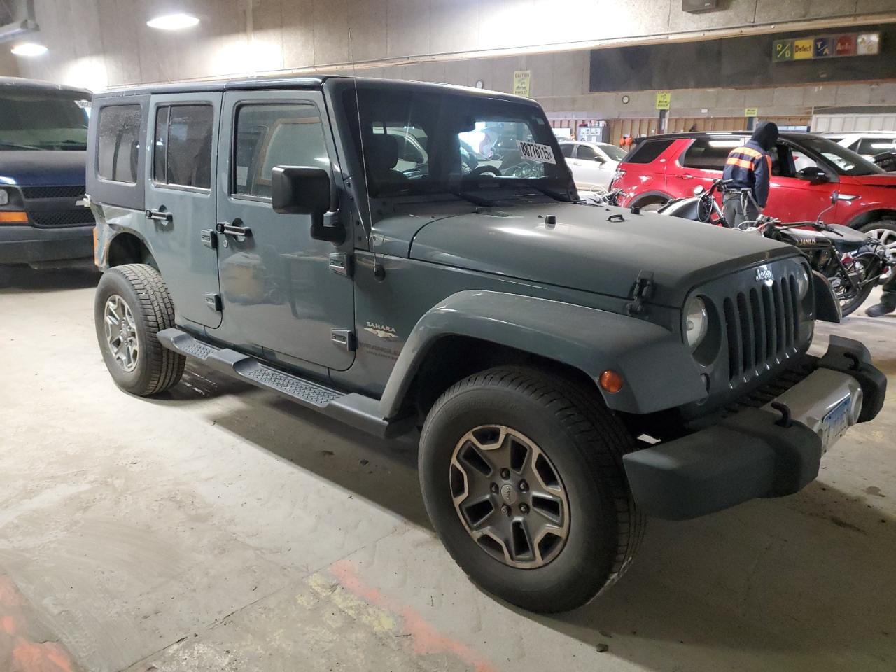 2015 Jeep Wrangler VIN 1C4BJWEG2FL668792 Copart auction photo, rear end / minor dent/scratches damage thumbnail 4