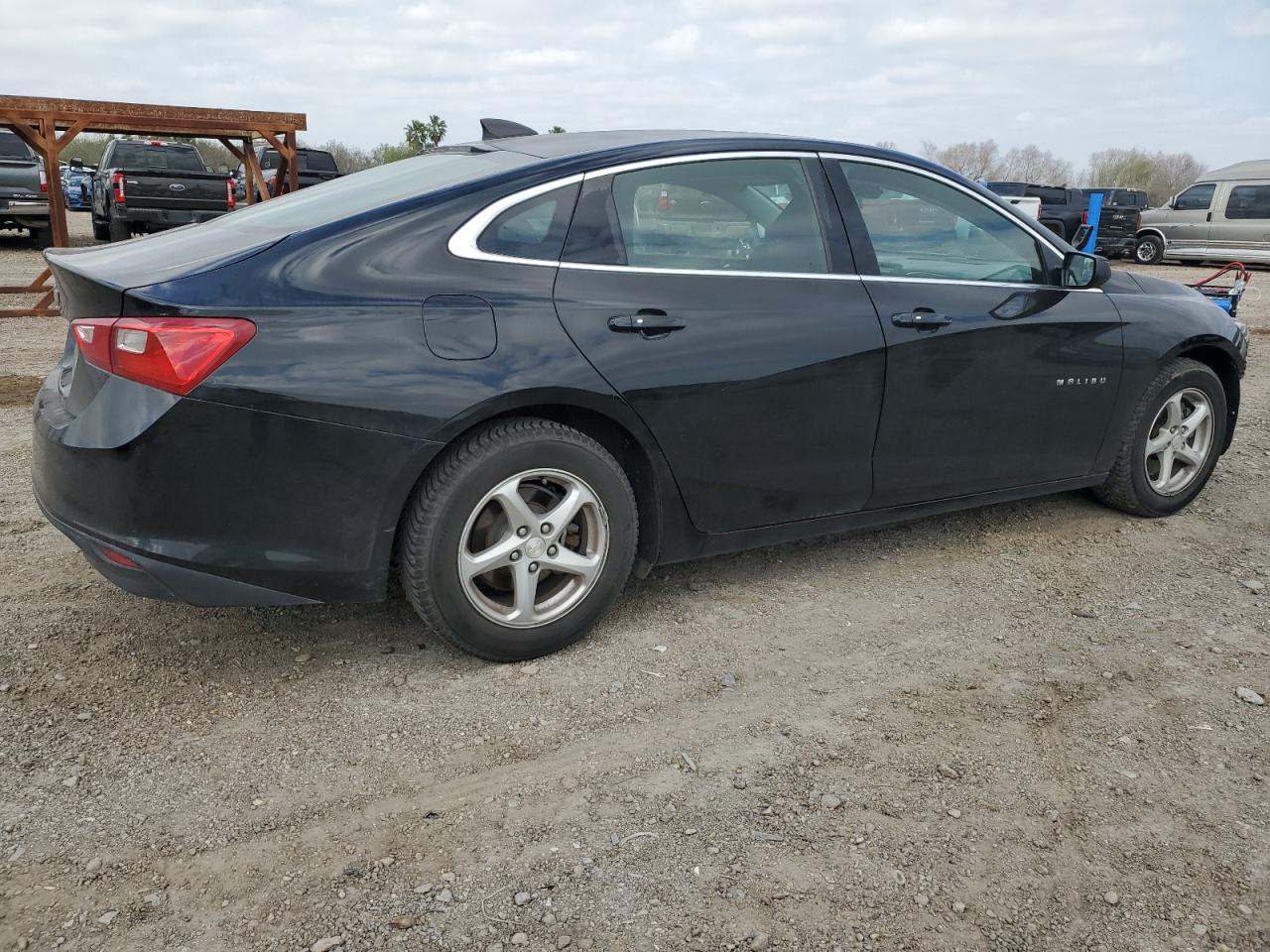 2017 Chevrolet Malibu VIN 1G1ZB5ST6HF265397 Copart auction photo, front end / side damage thumbnail 3