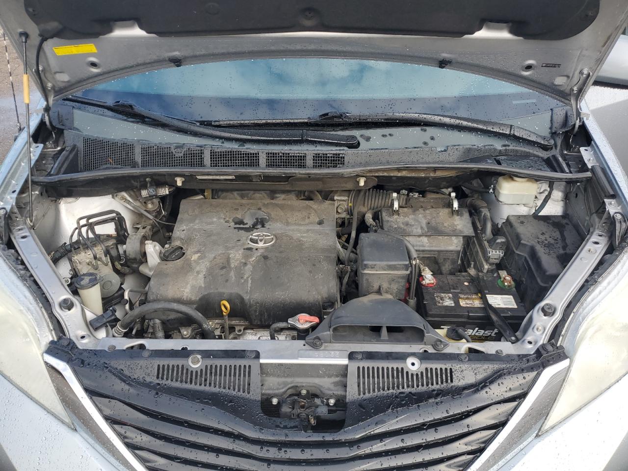 2012 Toyota Sienna VIN 5TDKK3DC3CS189219 Copart auction photo, rear end / side damage thumbnail 12
