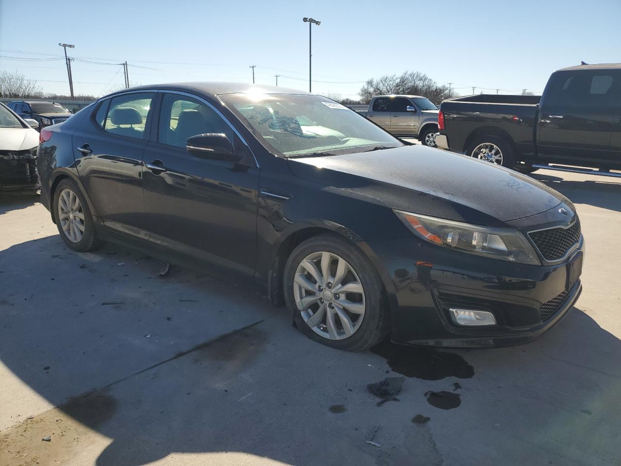 2015 KIA Optima VIN 5XXGN4A7XFG354330 Copart auction photo, side / undercarriage damage thumbnail 4