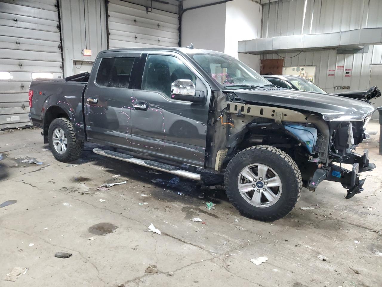 2020 Ford F-150 VIN 1FTEW1E56LFA64558 Copart auction photo, stripped damage thumbnail 4