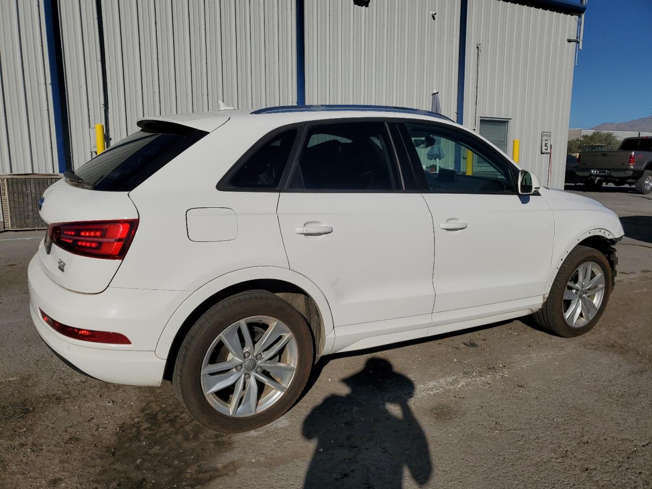 2017 Audi Q3 VIN WA1ECCFS1HR011257 Copart auction photo, front end damage thumbnail 3