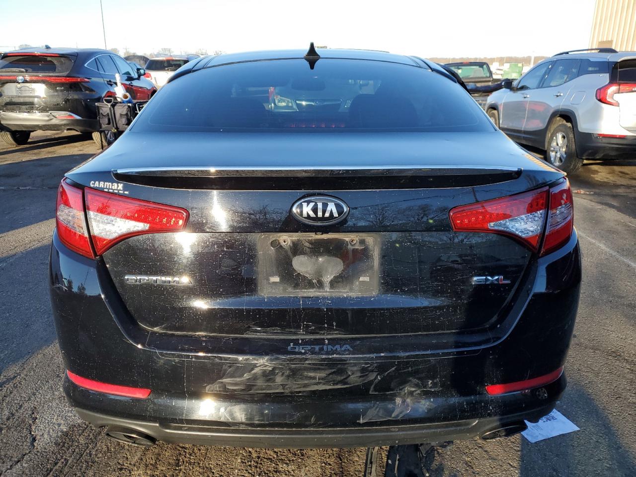 2013 KIA Optima VIN 5XXGR4A6XDG207501 Copart auction photo, side / front end damage thumbnail 6