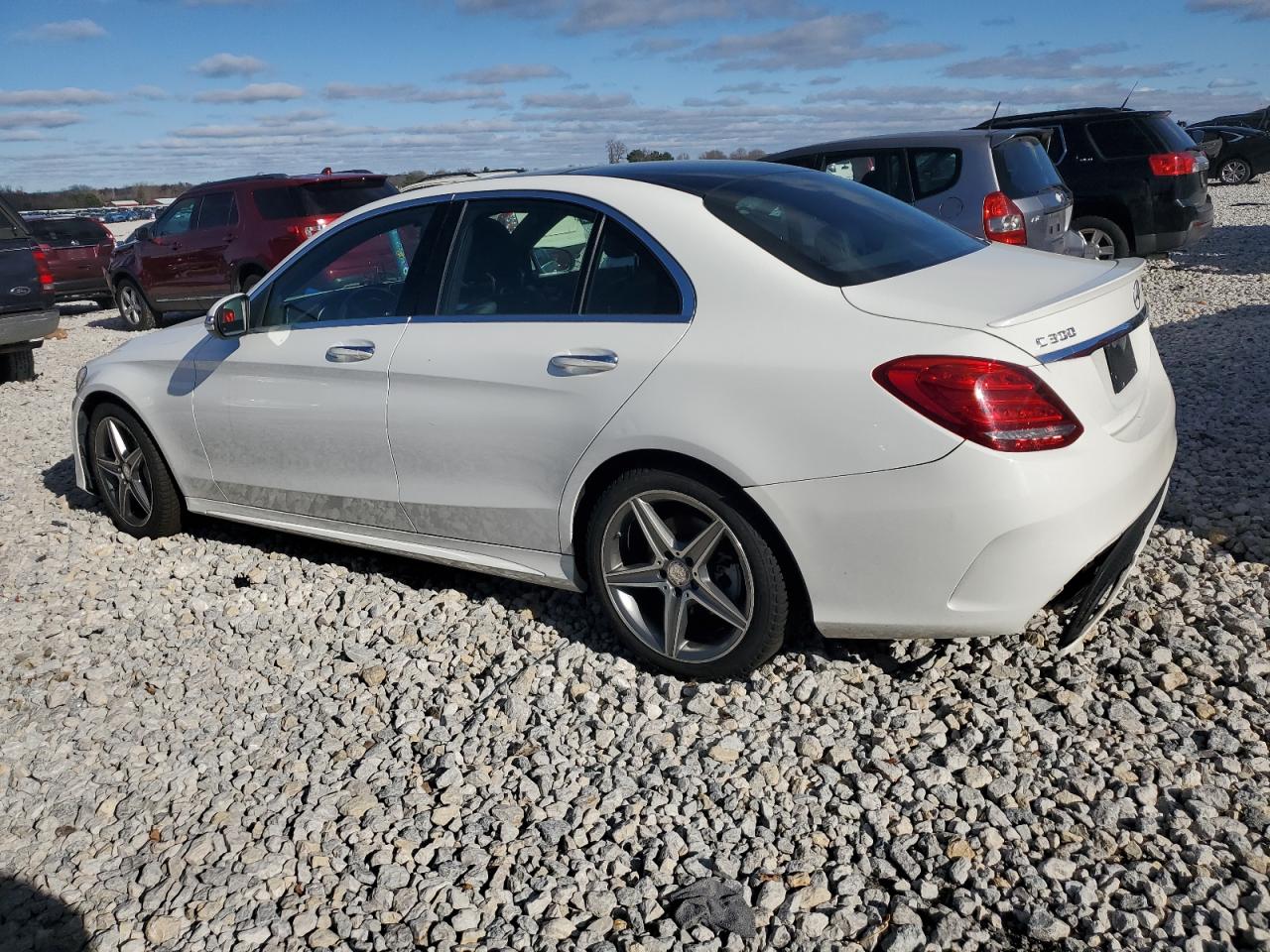 2016 Mercedes-Benz C-klasse VIN WDDWF4KB6GR124266 Copart auction photo, front end damage thumbnail 2
