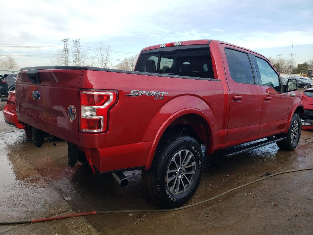2020 Ford F-150 VIN 1FTEW1E59LFB52682 Copart auction photo, front end / side damage thumbnail 3