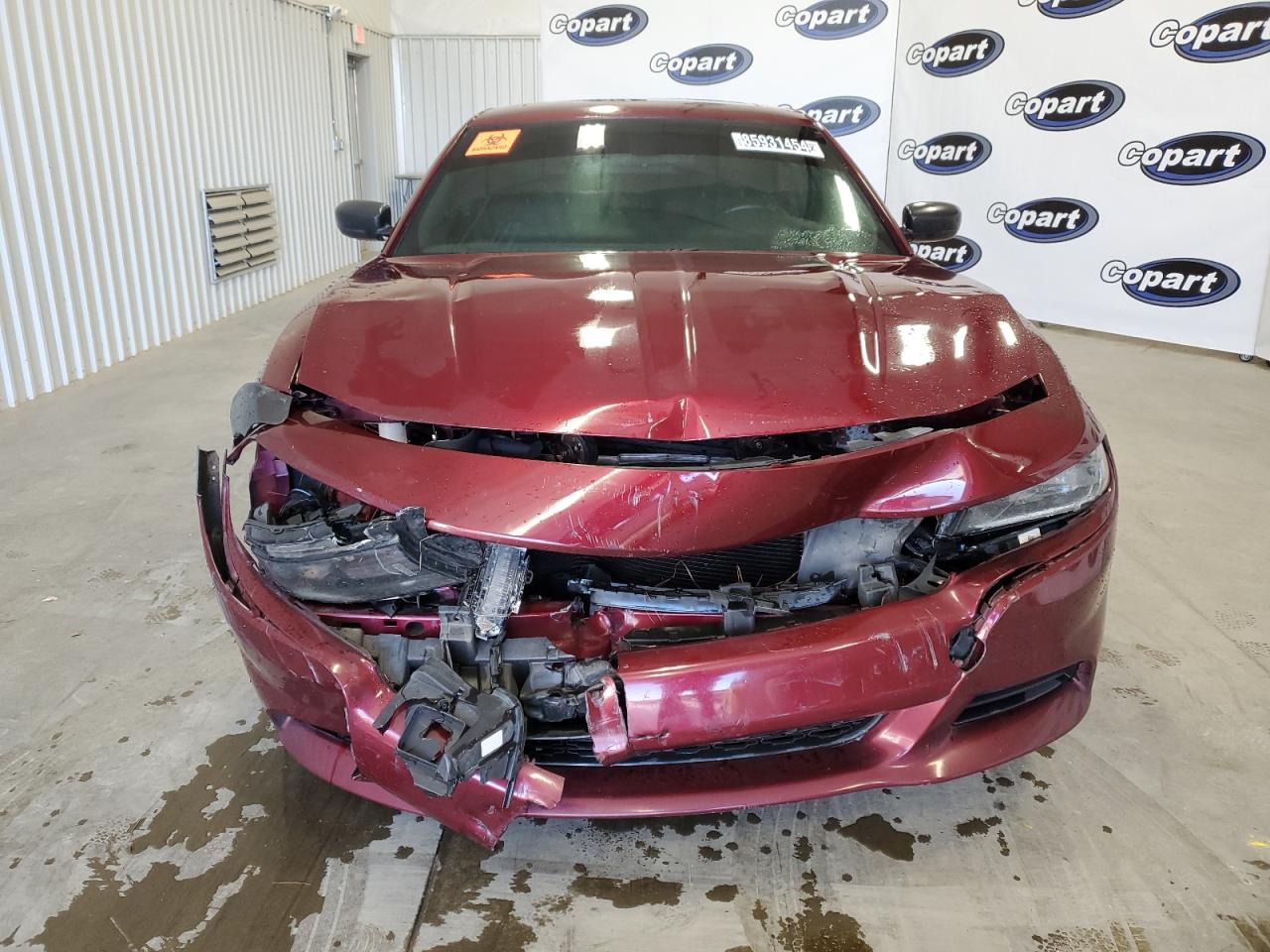 2019 Dodge Charger VIN 2C3CDXBG0KH696382 Copart auction photo, front end / side damage thumbnail 5