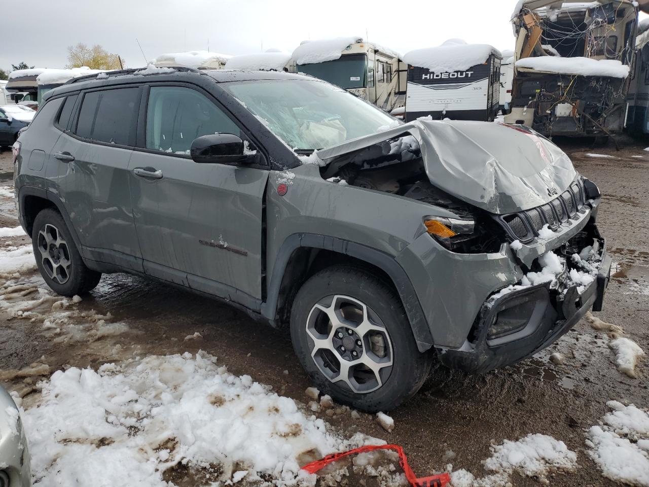 2022 Jeep Compass VIN 3C4NJDDB2NT195096 Copart auction photo, front end damage thumbnail 4