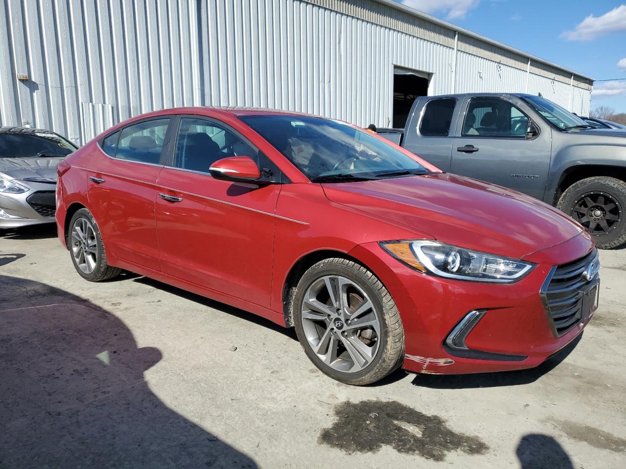 2017 Hyundai Elantra VIN 5NPD84LF3HH079678 Copart auction photo, side damage thumbnail 4