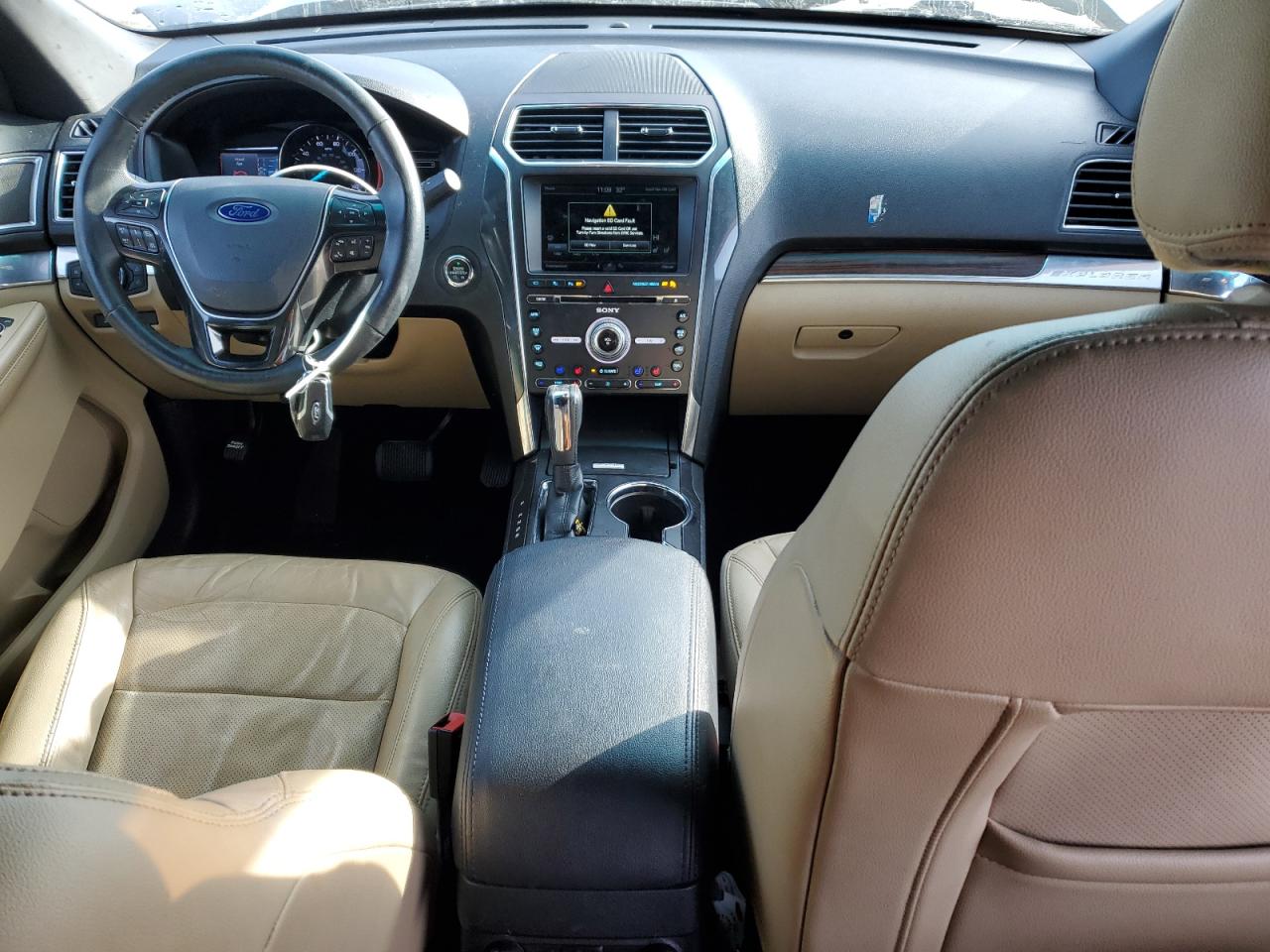 2016 Ford Explorer VIN 1FM5K8F83GGA41862 Copart auction photo, front end / side damage thumbnail 8