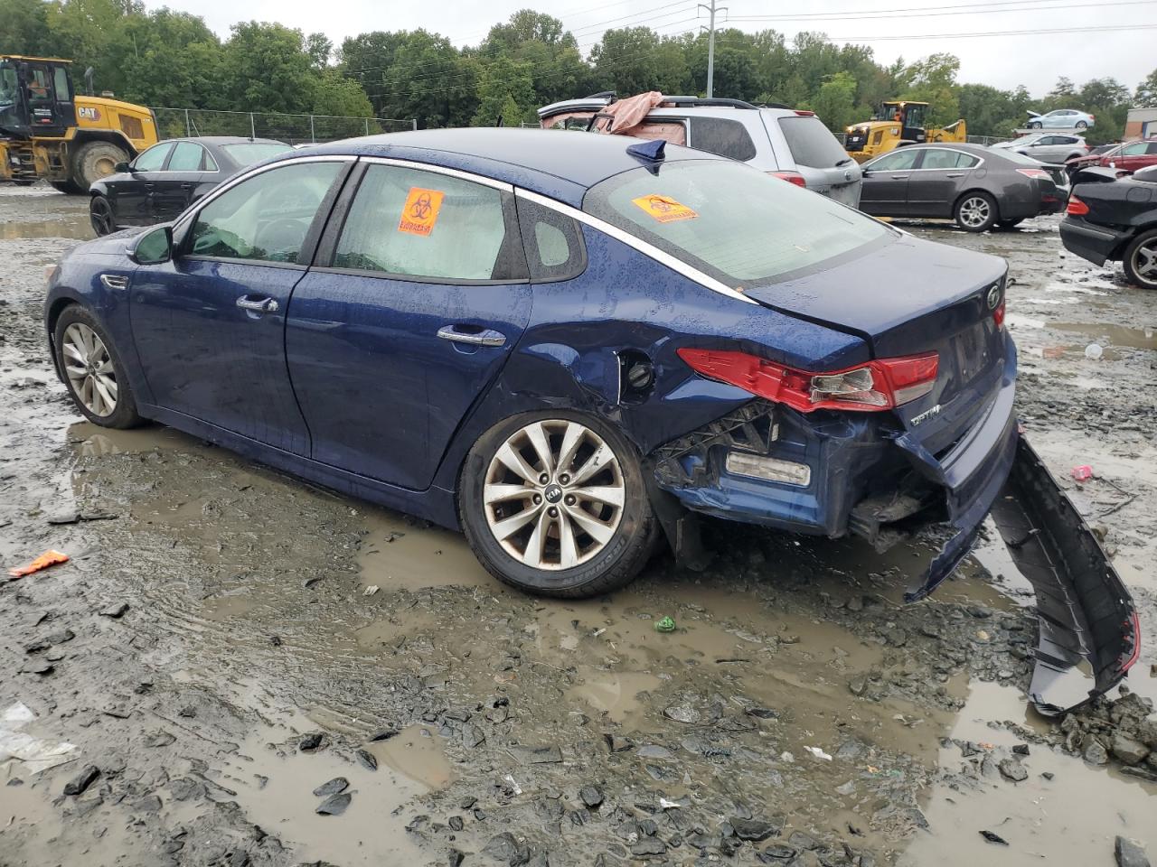 2016 KIA Optima VIN 5XXGT4L32GG062639 Copart auction photo, rear end / undercarriage damage thumbnail 2
