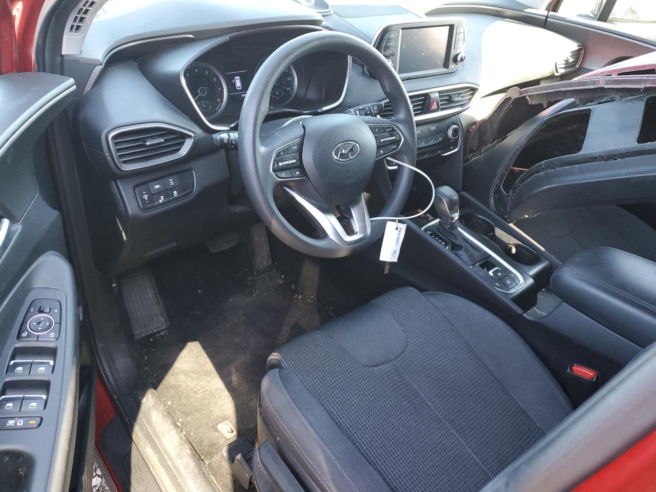 2019 Hyundai Santa Fe VIN 5NMS2CAD6KH097665 Copart auction photo, rear end / front end damage thumbnail 8