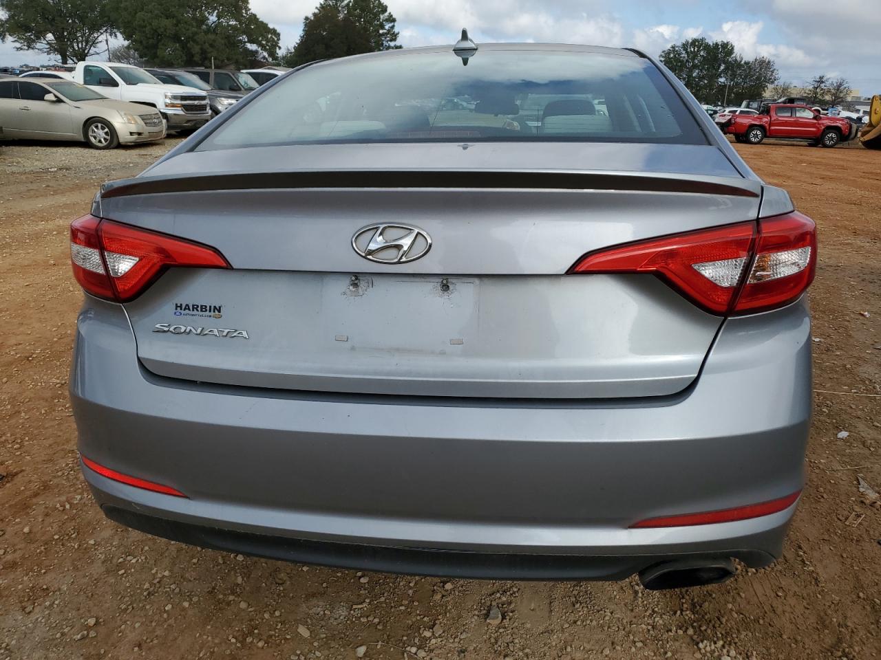2015 Hyundai Sonata VIN 5NPE24AF6FH119466 Copart auction photo, front end / side damage thumbnail 6