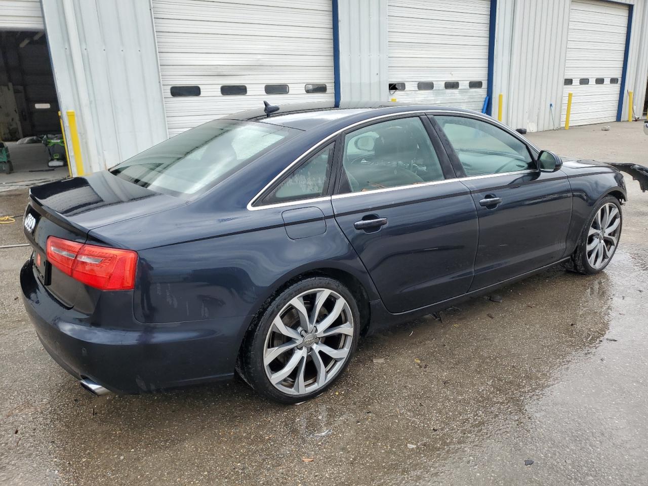2014 Audi A6 VIN WAUGFAFC6EN005294 Copart auction photo, front end damage thumbnail 3