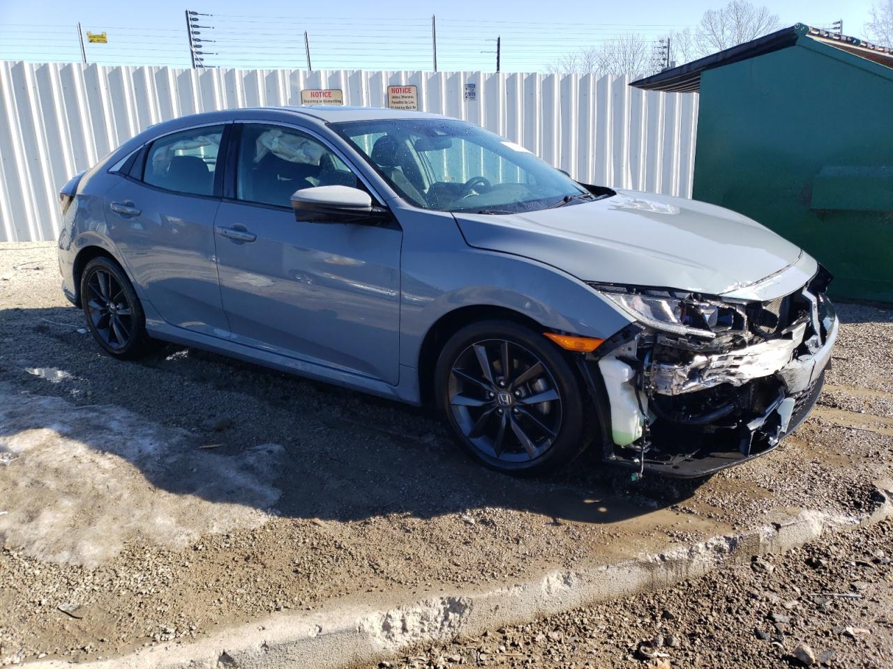 2021 Honda Civic VIN SHHFK7H63MU224942 Copart auction photo, front end damage thumbnail 4