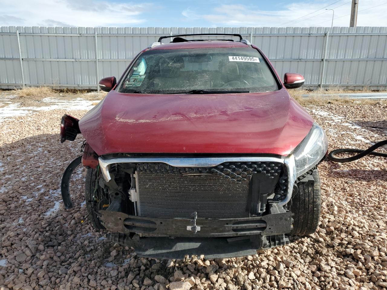 2016 KIA Sorento VIN 5XYPHDA50GG150056 Copart auction photo, front end / side damage thumbnail 5