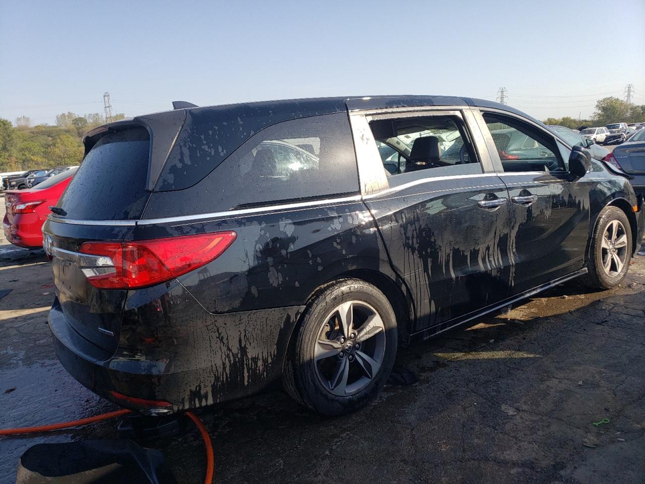 2018 Honda Odyssey VIN 5FNRL6H85JB016967 Copart auction photo, front end damage thumbnail 3