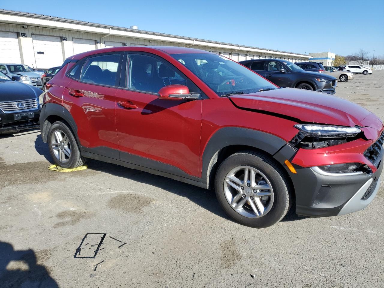 2023 Hyundai Kona VIN KM8K22AB7PU057566 Copart auction photo, front end damage thumbnail 4