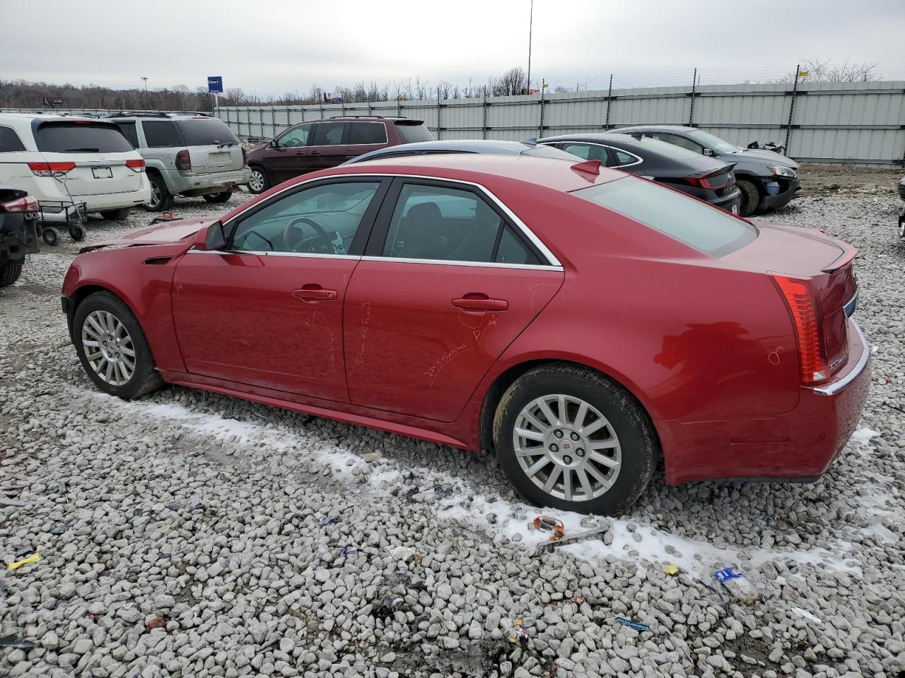 2011 Cadillac CTS VIN 1G6DG5EY7B0147205 Copart auction photo, front end / side damage thumbnail 2
