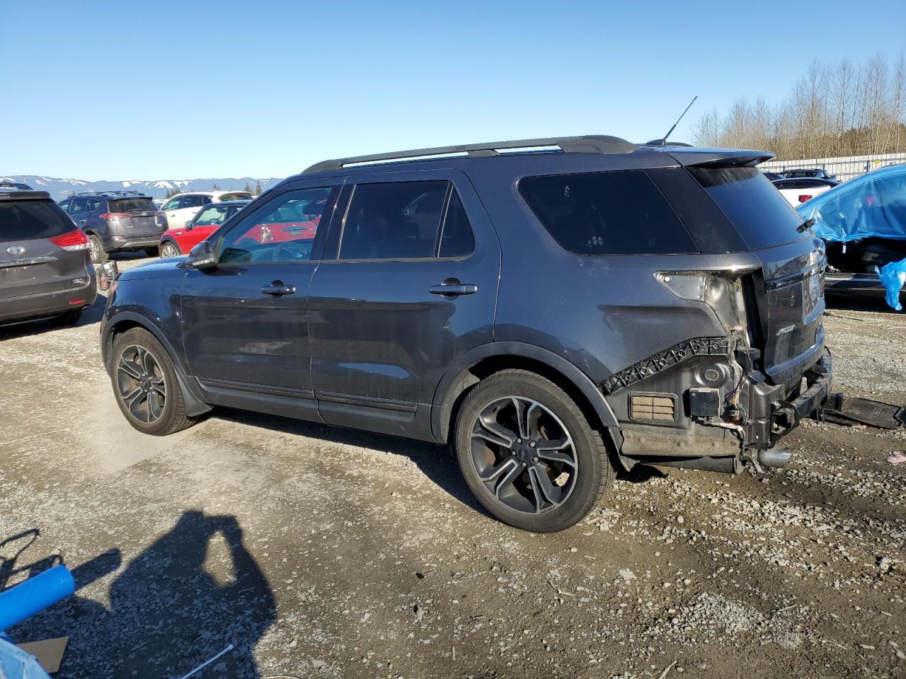 2015 Ford Explorer VIN 1FM5K8GT2FGA96739 Copart auction photo, rear end damage thumbnail 2