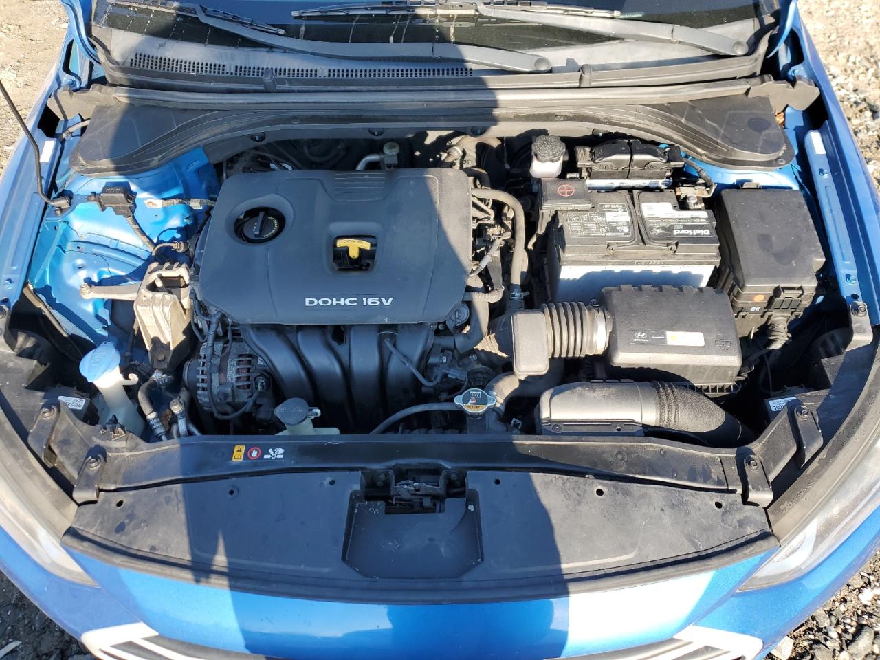 2017 Hyundai Elantra VIN KMHD74LF1HU400721 Copart auction photo, rear end damage thumbnail 11