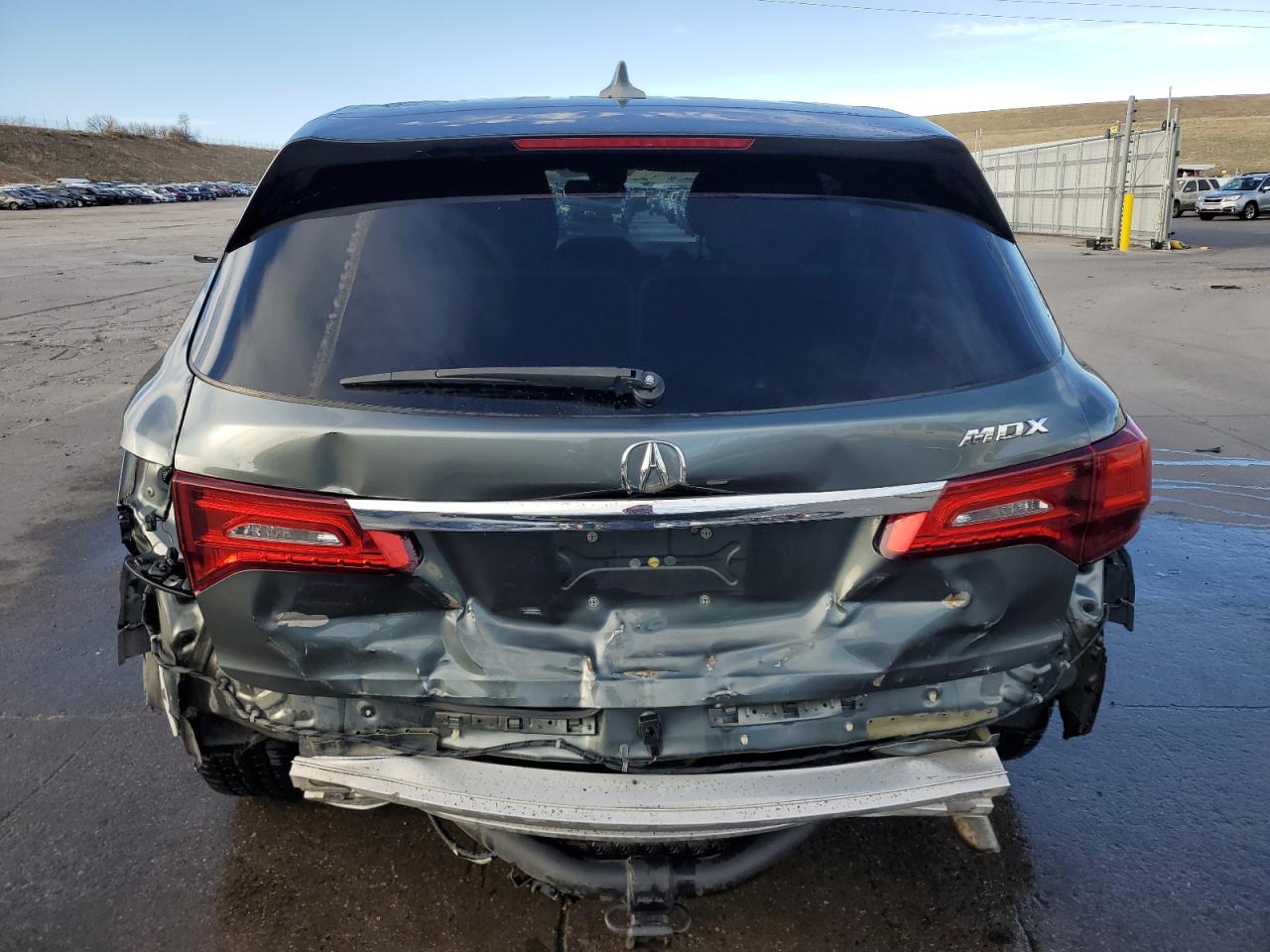 2015 Acura MDX VIN 5FRYD3H48FB006816 Copart auction photo, rear end / side damage thumbnail 6