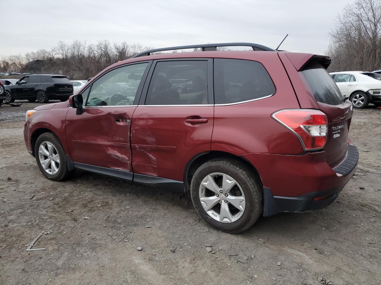 2015 Subaru Forester VIN JF2SJAHC7FH836040 Copart auction photo, all over / side damage thumbnail 2