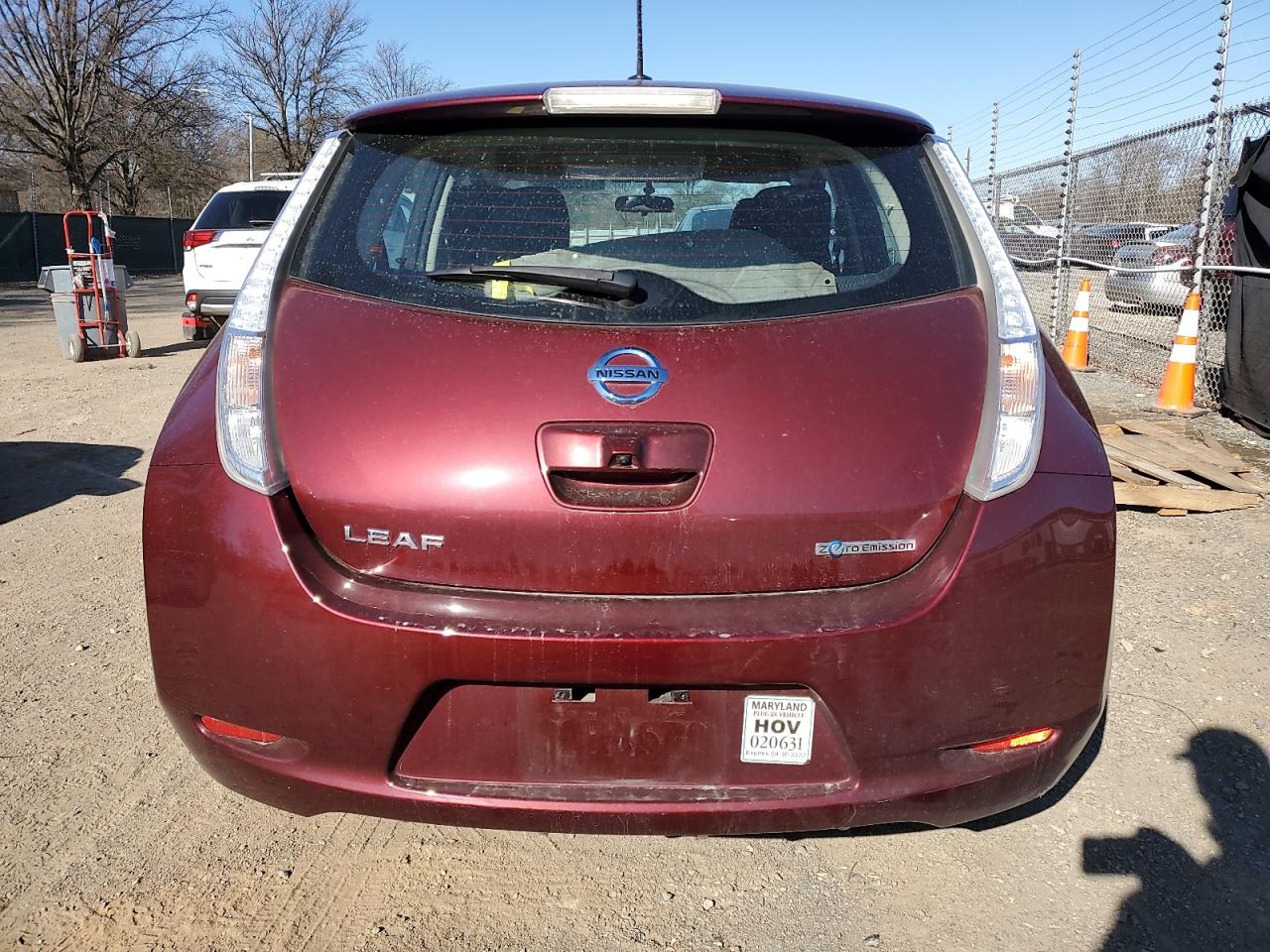 2017 Nissan Leaf VIN 1N4BZ0CP8HC309089 Copart auction photo, front end / minor dent/scratches damage thumbnail 6