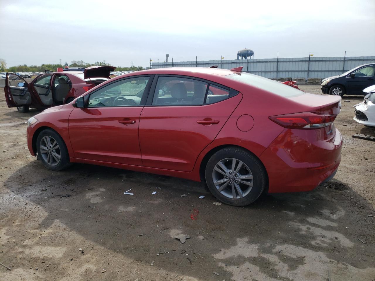 2017 Hyundai Elantra VIN 5NPD84LF9HH137759 Copart auction photo, vandalism damage thumbnail 2