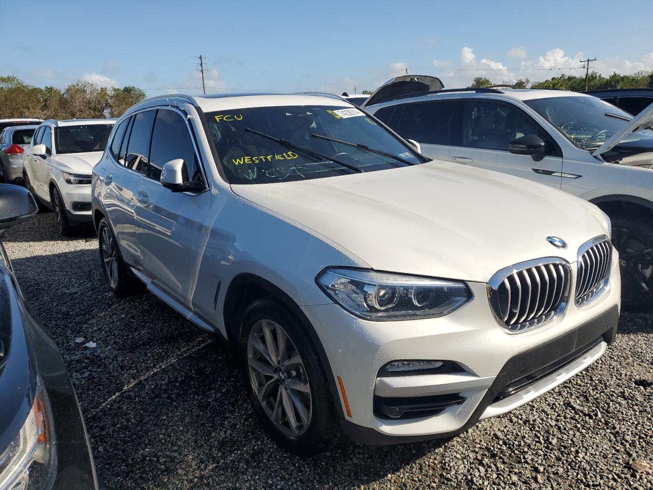 2019 BMW X3 VIN 5UXTR9C59KLE12497 Copart auction photo, water/flood / burn - engine damage thumbnail 4