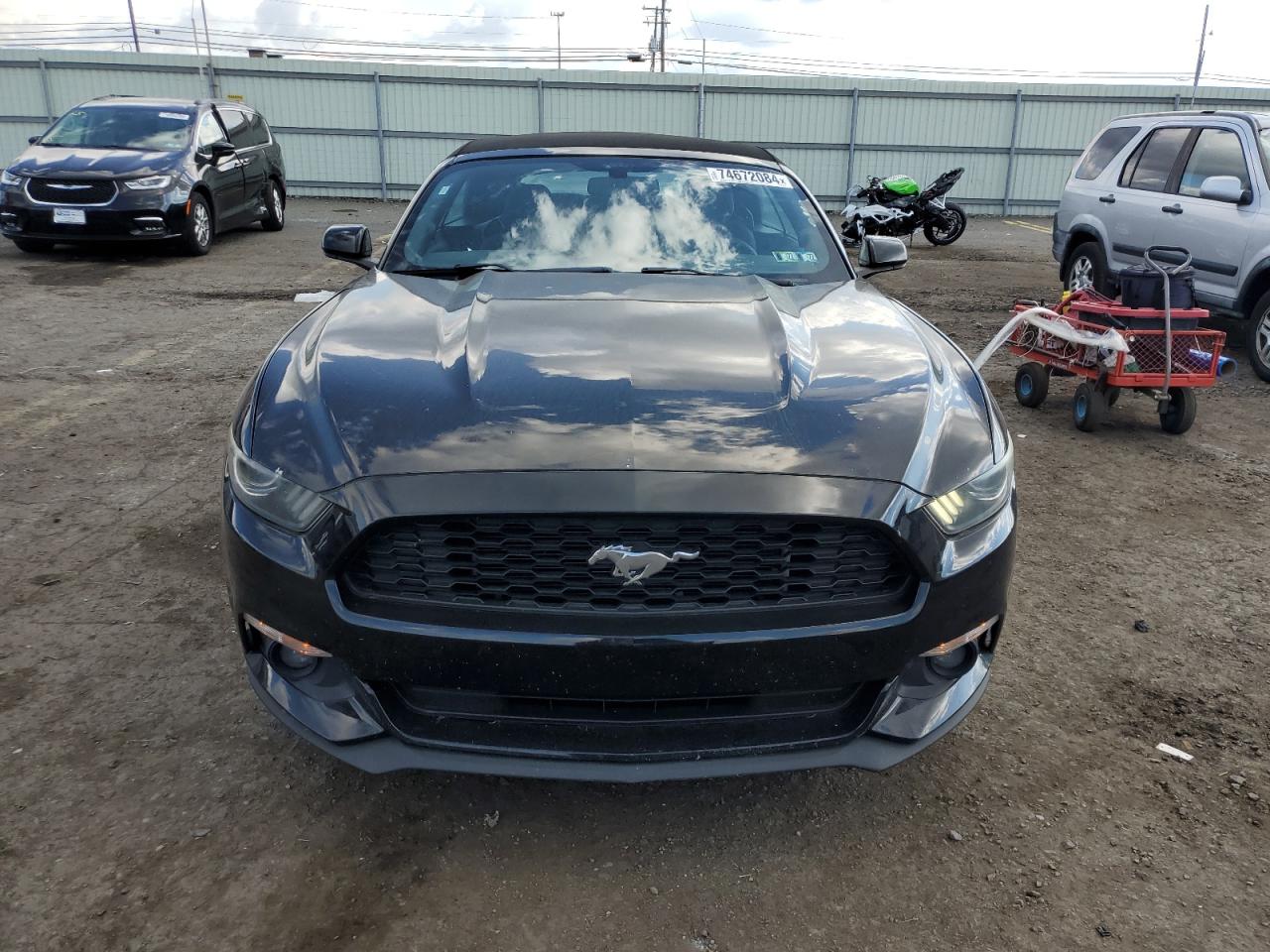 2015 Ford Mustang VIN 1FATP8EM1F5409709 Copart auction photo, side / rear end damage thumbnail 5