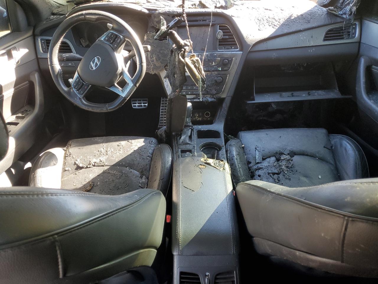 2015 Hyundai Sonata VIN 5NPE34AB0FH124785 Copart auction photo, burn - interior / burn - engine damage thumbnail 8