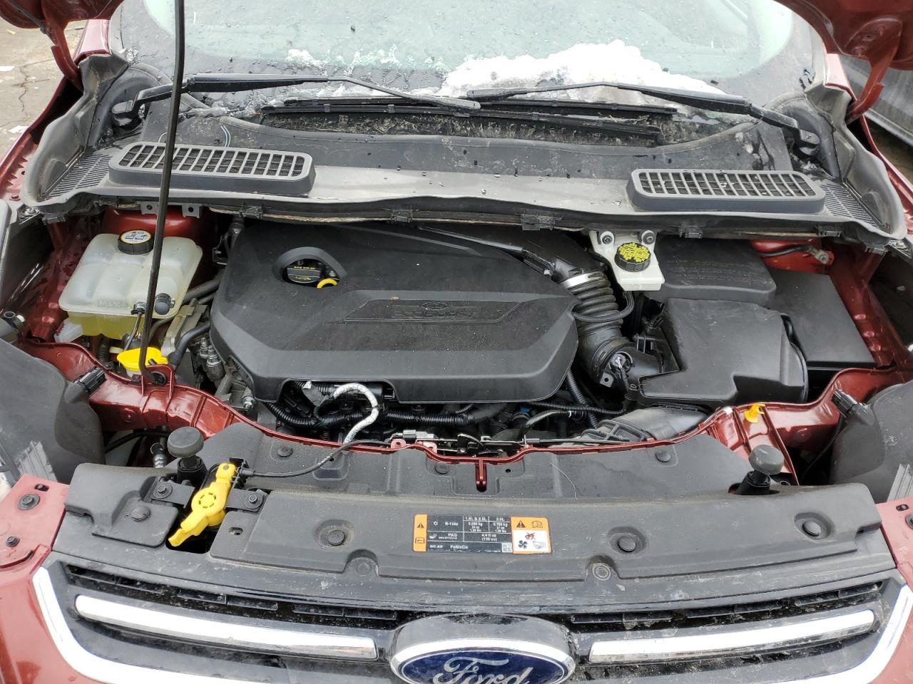 2015 Ford Escape VIN 1FMCU9JX9FUA47011 Copart auction photo, side / front end damage thumbnail 13