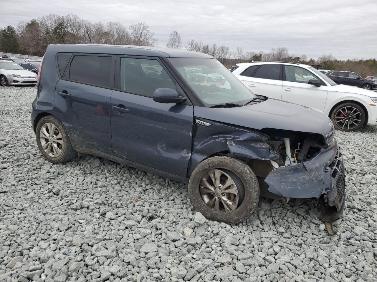 2016 KIA Soul VIN KNDJP3A52G7240485 Copart auction photo, front end / side damage thumbnail 4
