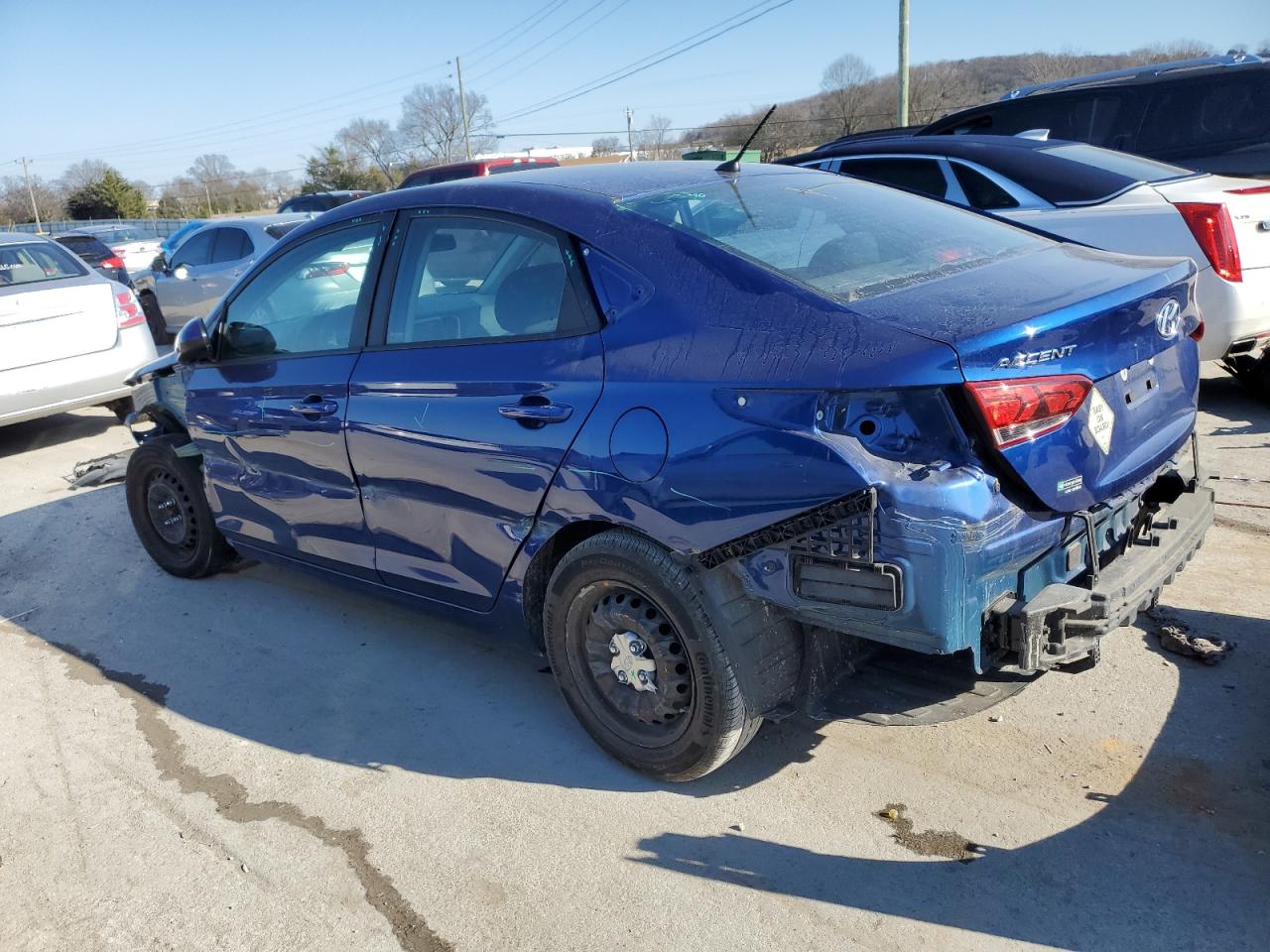 2021 Hyundai Accent VIN 3KPC24A62ME137066 Copart auction photo, all over damage thumbnail 2