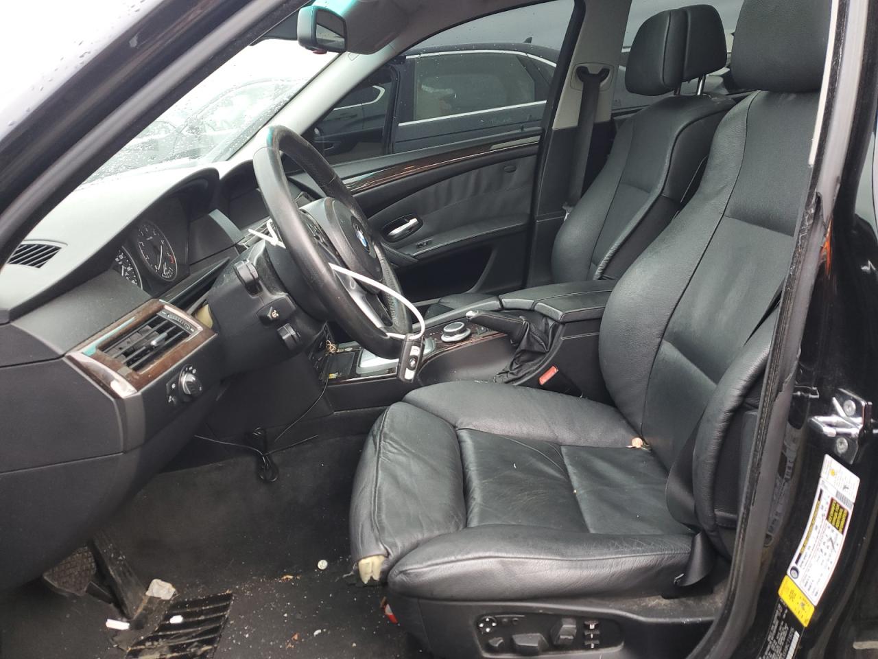 2008 BMW 5er VIN WBANU53598CT13215 Copart auction photo, rear end damage thumbnail 7