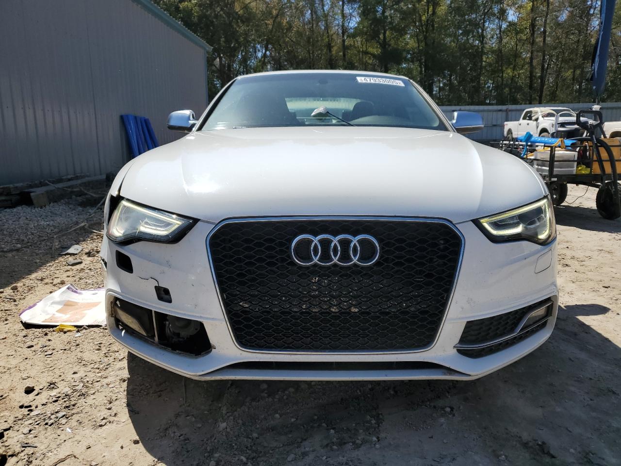 2013 Audi RS5 VIN WAU3GAFR1DA005015 Copart auction photo, front end damage thumbnail 5