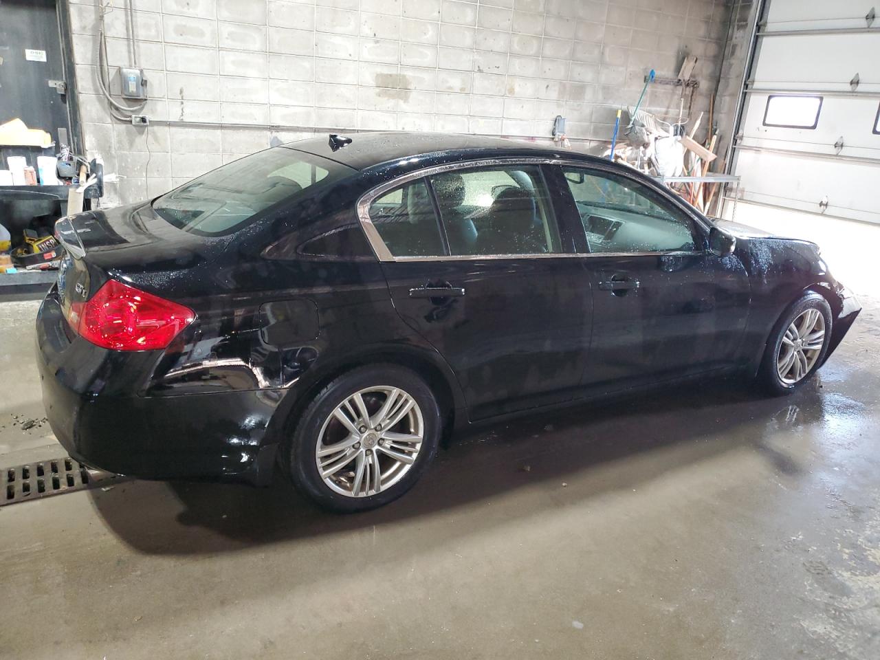 2012 Infiniti G VIN JN1CV6AR8CM972864 Copart auction photo, front end / side damage thumbnail 3