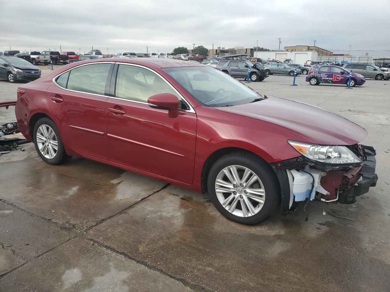 2013 Lexus ES VIN JTHBK1GG0D2052944 Copart auction photo, front end damage thumbnail 4