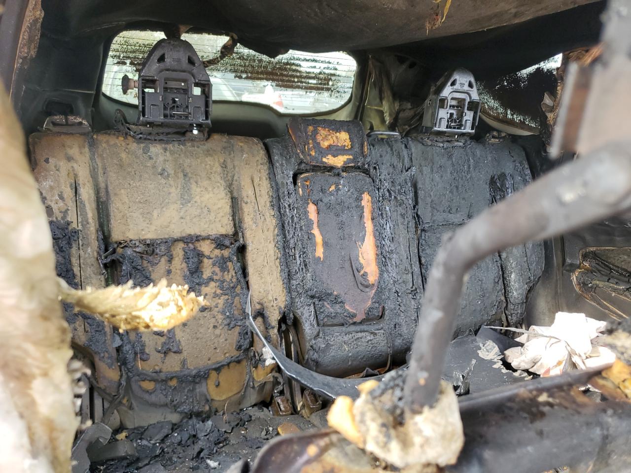 2015 Ford Escape VIN 1FMCU0G99FUC19736 Copart auction photo, burn damage thumbnail 10
