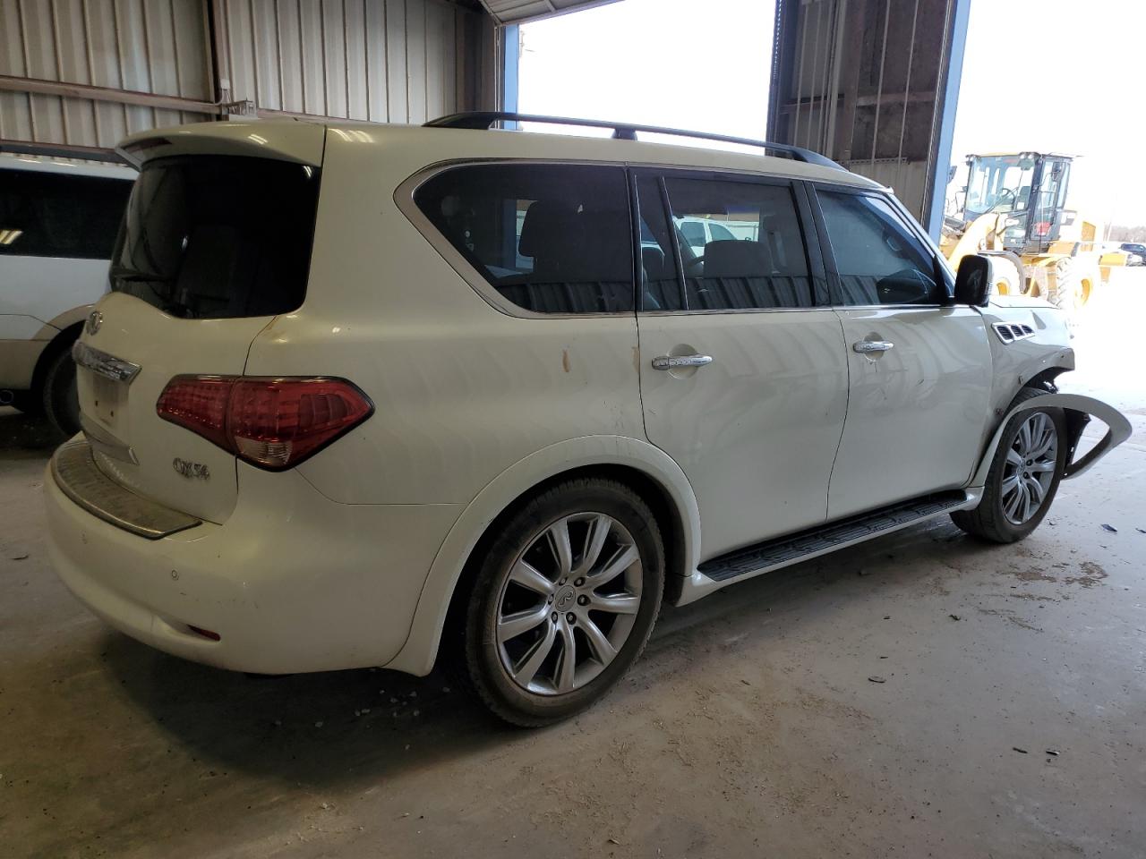 2013 Infiniti QX56 VIN JN8AZ2NF7D9550997 Copart auction photo, front end / hail damage thumbnail 3