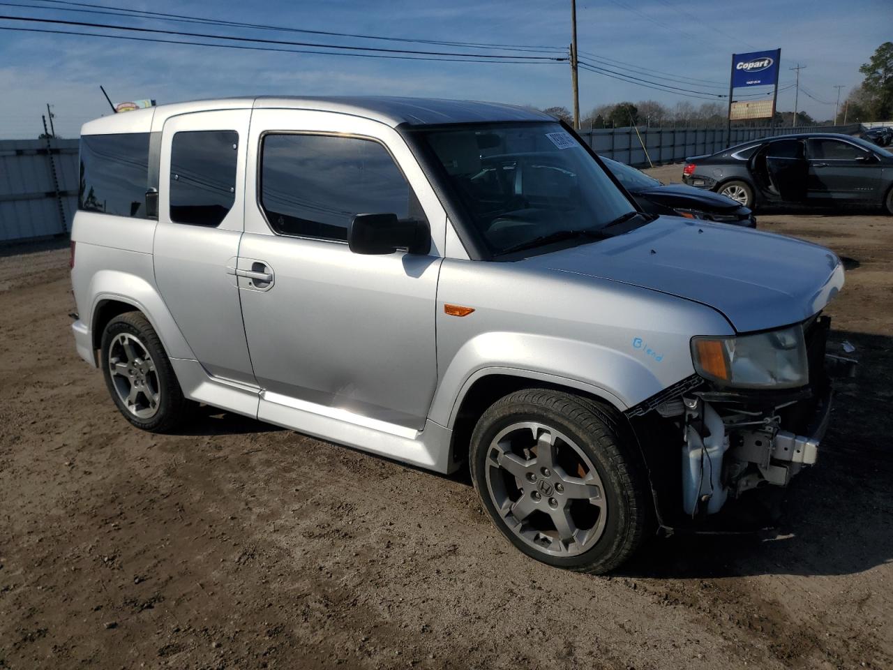 2009 Honda Element VIN 5J6YH18959L000277 Copart auction photo, front end / side damage thumbnail 4
