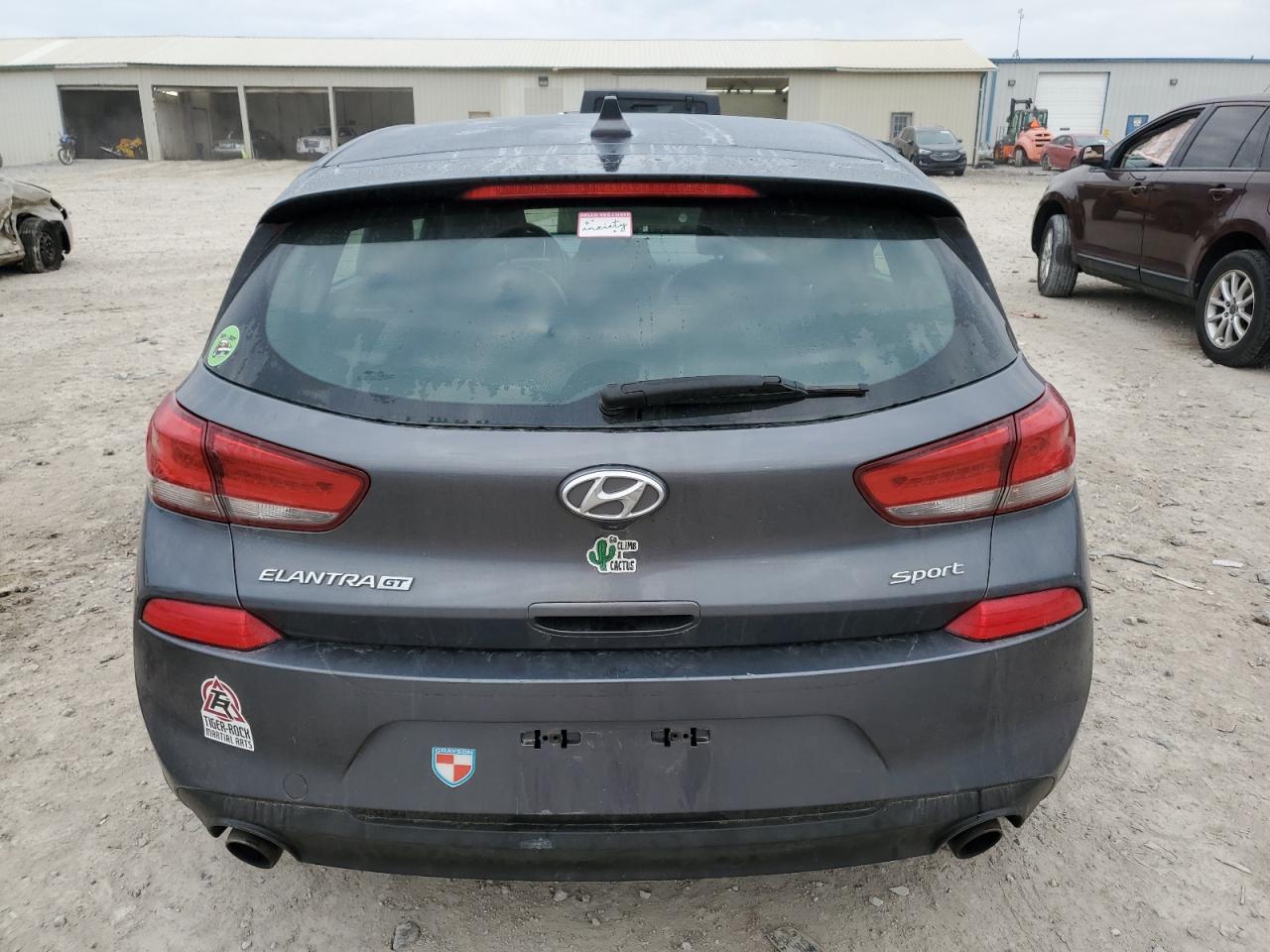 2018 Hyundai Elantra VIN KMHH55LC2JU019808 Copart auction photo, side / undercarriage damage thumbnail 6
