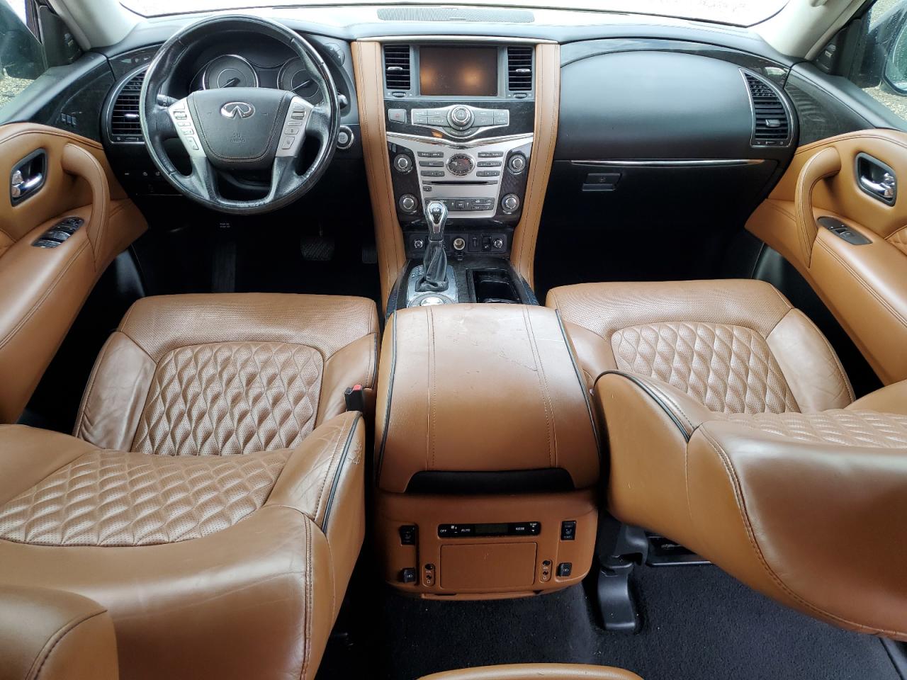 2018 Infiniti QX80 VIN JN8AZ2NF1J9660004 Copart auction photo, rear end / undercarriage damage thumbnail 8